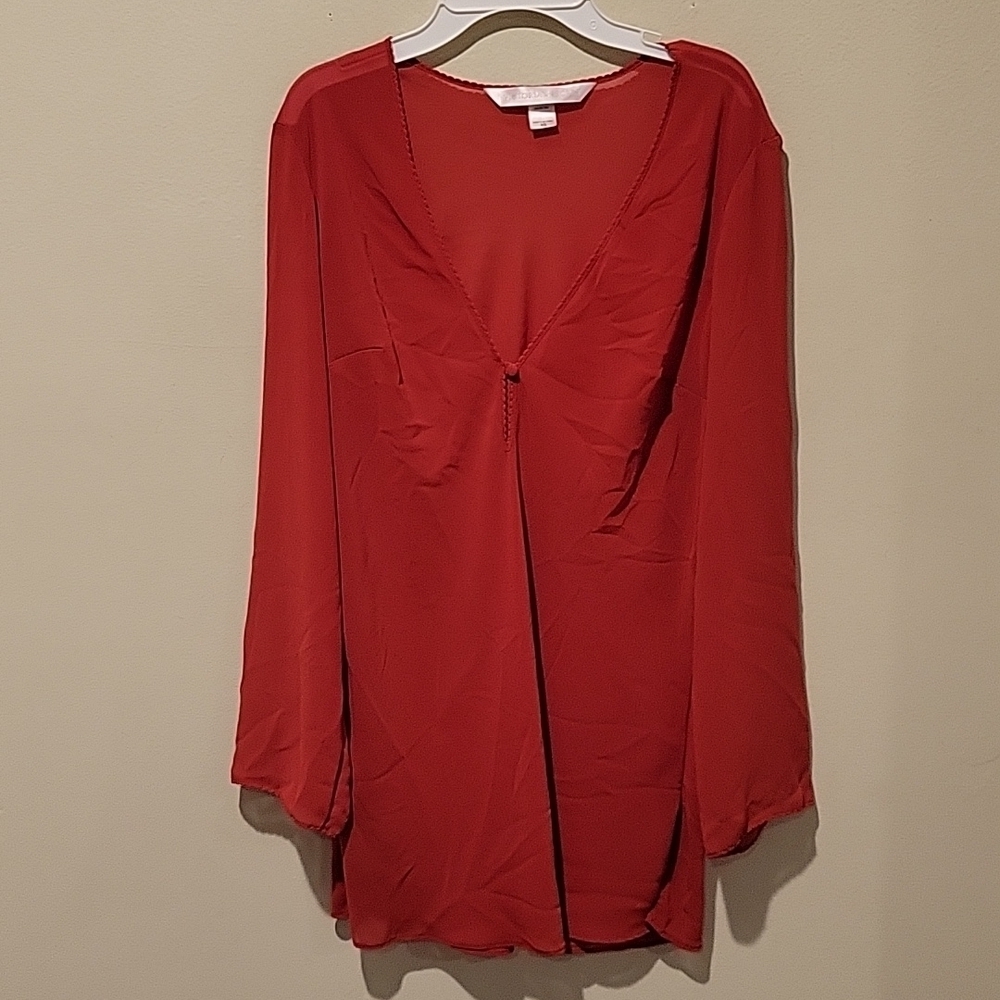 ❤️ VICTORIA'S SECRET SEXY LONG SLEEVED SHEER CHEMISE, XS